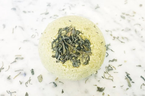 how to make green tea epsom salt bath bombs