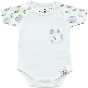 Lil Baddits newbie romper pickles - organic baby