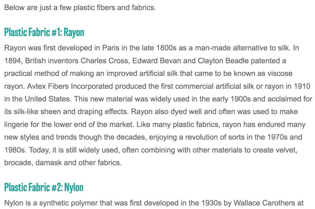Is “Bamboo Fabric” plastic? And Biome's purpose in stating it is. | Biome Eco Stores