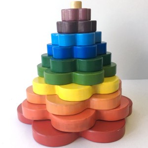 QToys Stacking Flower - wooden toys and eco gifts for kids