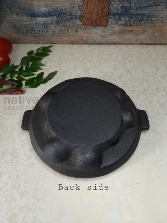 Blu Bel Cast Iron 12 Cavity Paniyaram/Appe Pan/Paddu/Appam Maker