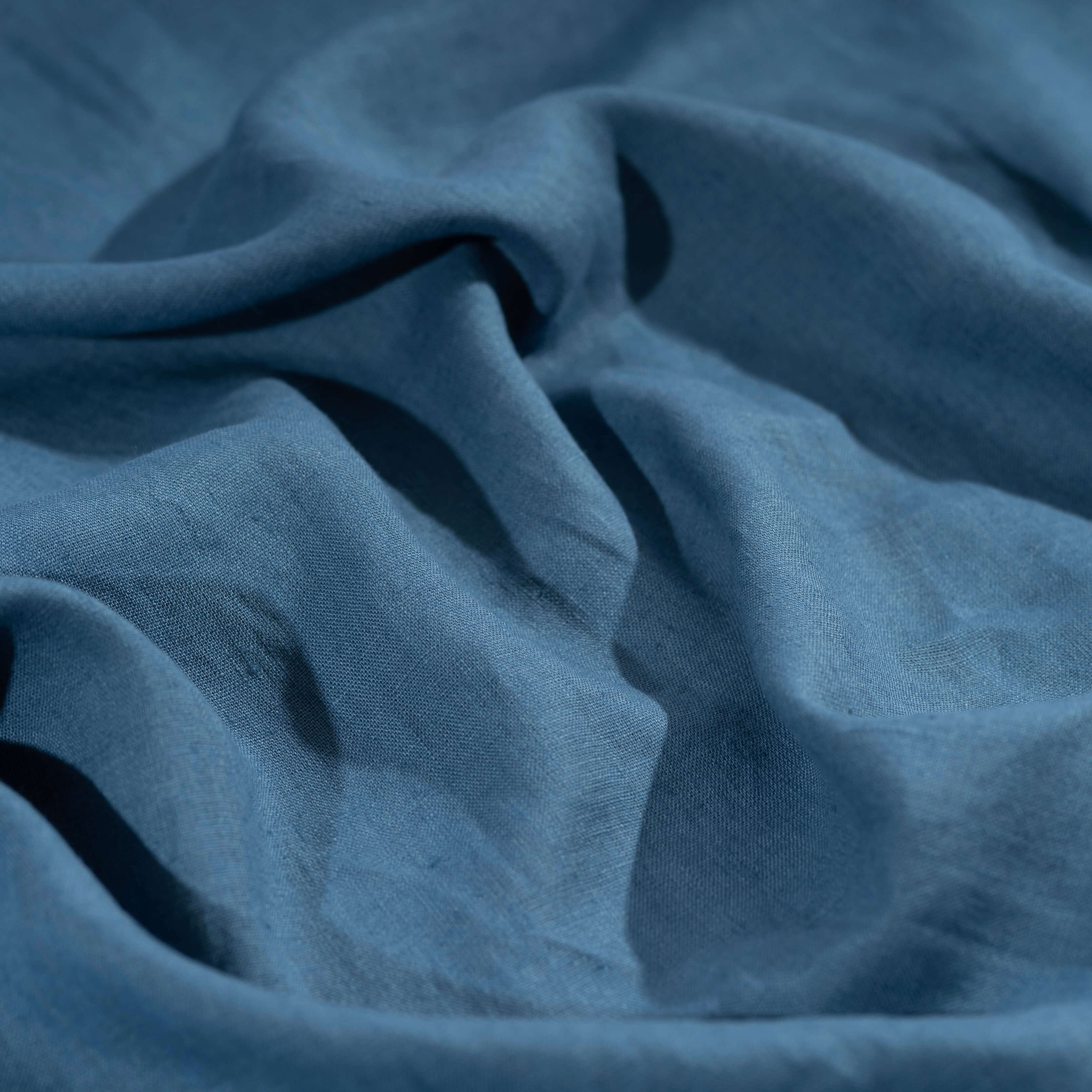 Linen Fabric Ocean Blue, Washed Softened Flax Fabrics, Fabric by the Yard  or Meter -  Canada