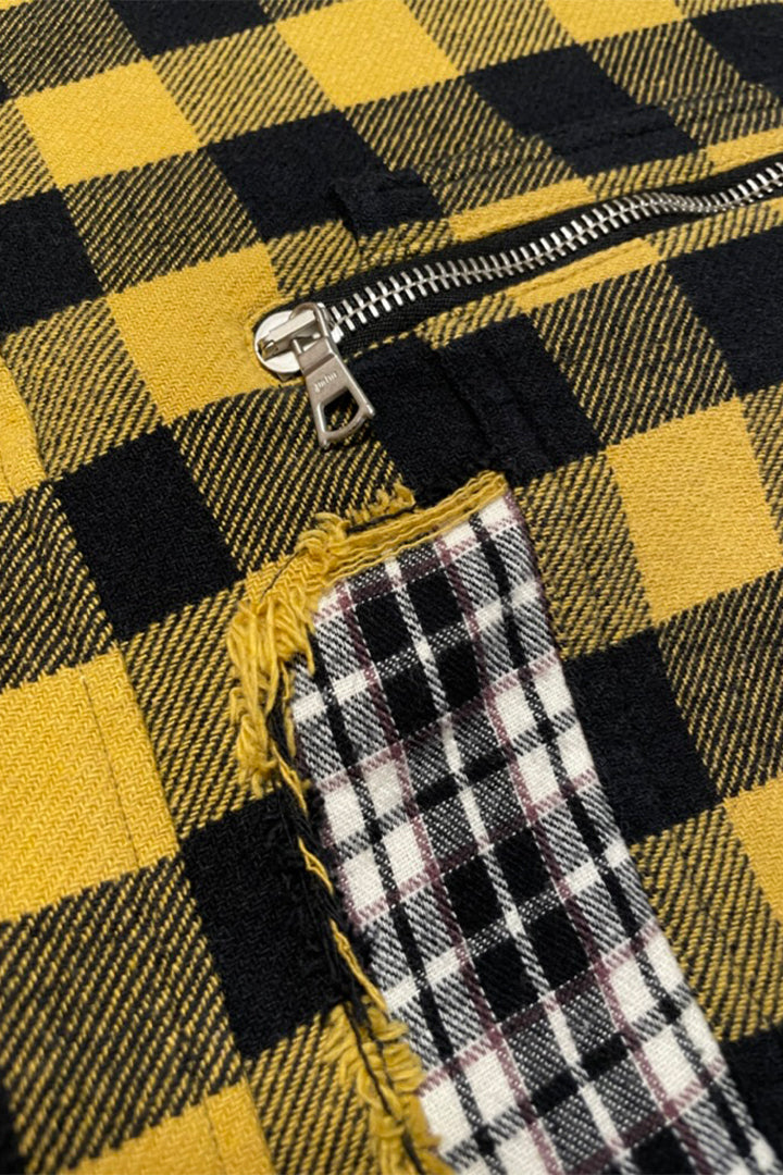 MENDED CHECK OVERSHIRT