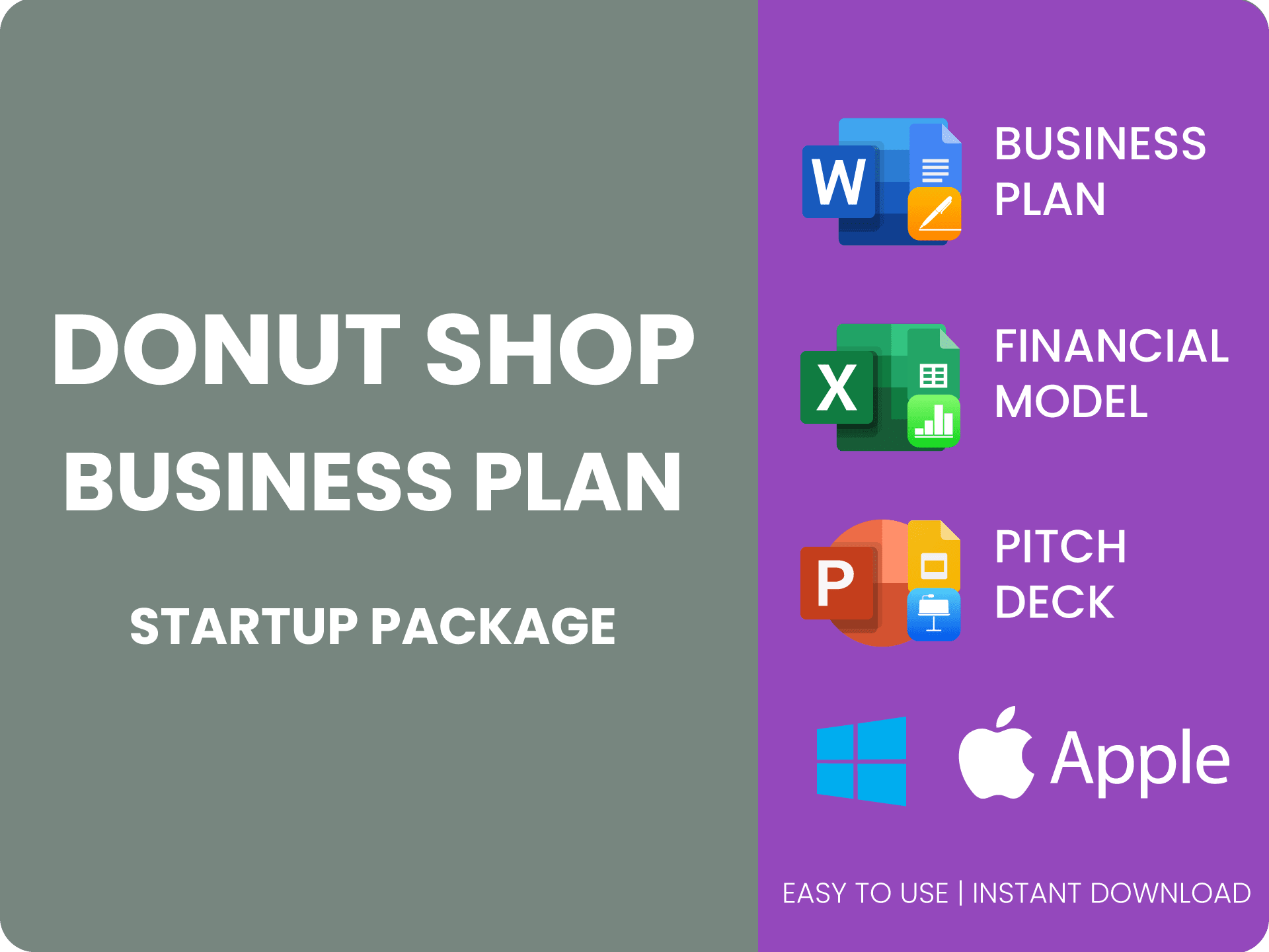 donut shop business plan template
