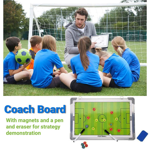 Magnetic Football Coaching Board Tactics Strategy-Double Sided with Player Markers