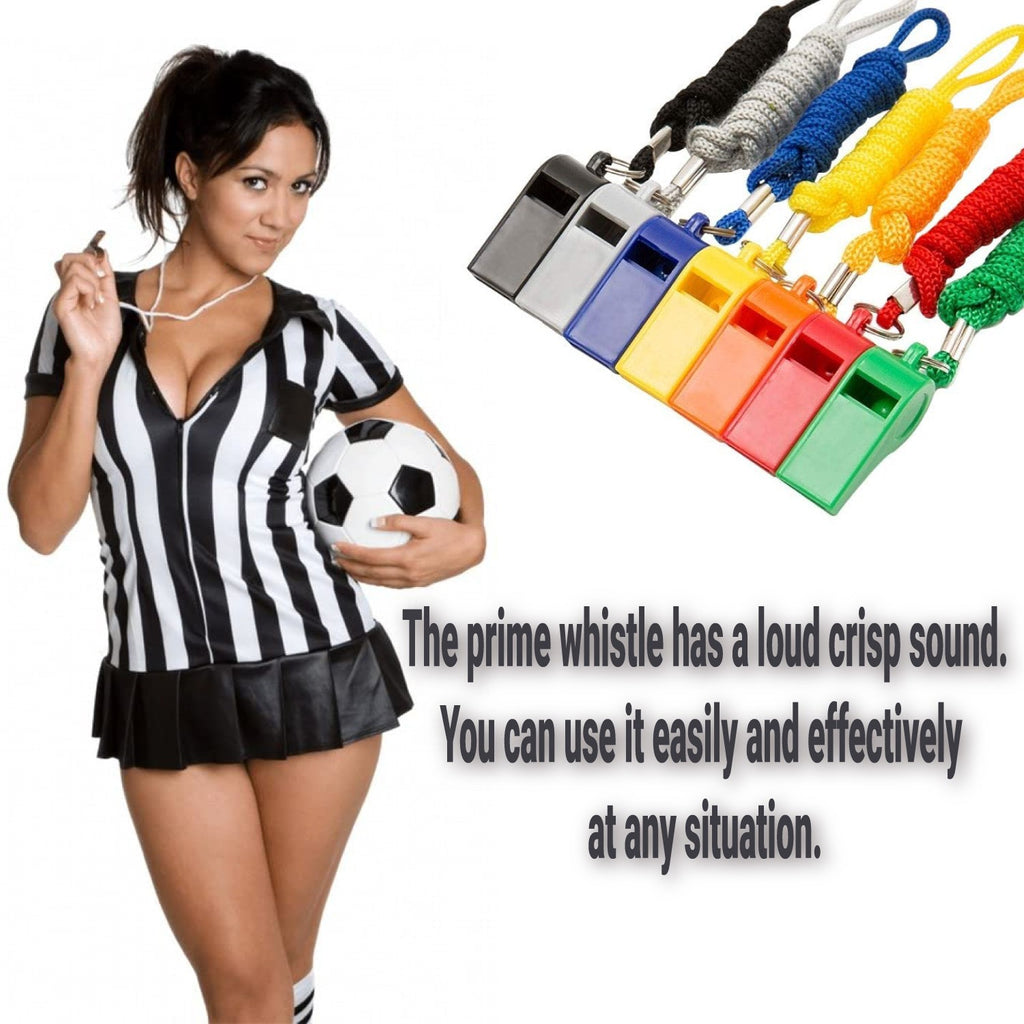 12 Packs Sports Whistles with Lanyard