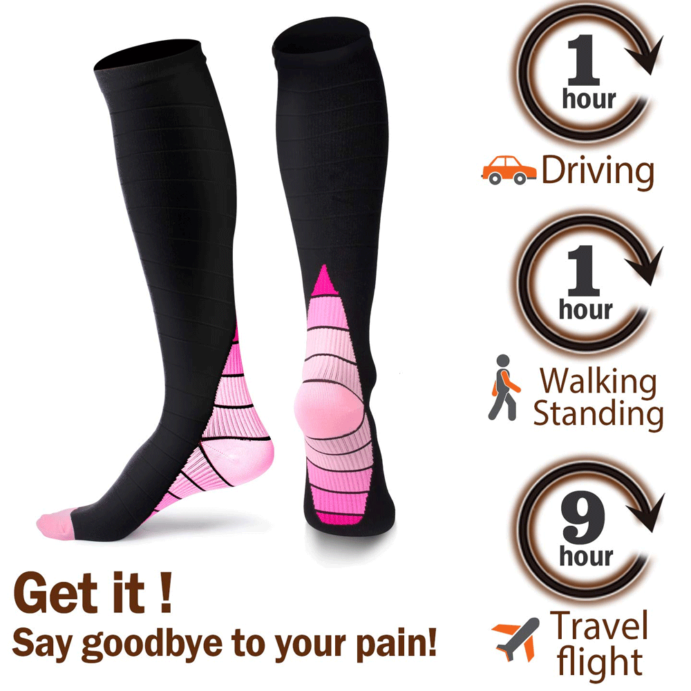 Socks With Grips - Fitness Yoga Socks Non Slip Grip