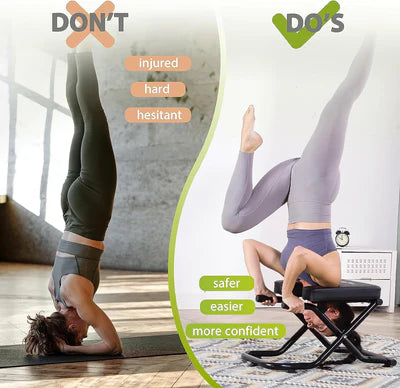 Inversion Stool, Bench Workout Manual, Fitness Yoga Chair