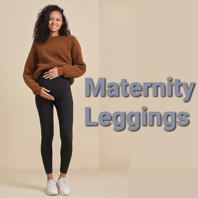 Fleece Lined Maternity Leggings - Mom Women's Thick Maternity Leggings Soft  Fleece Line Warm Full Length Cotton Leggings, Pregnancy Pants UK