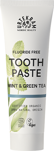 Urtekram Zubní pasta s mátou a zeleným čajem BIO (75 ml) - bez fluoridu