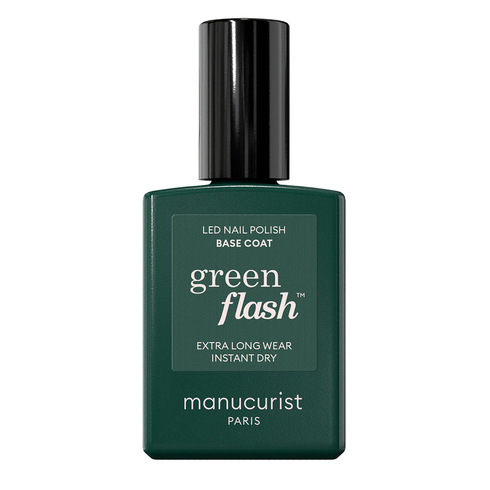 Manucurist Green Flash LED gel lak na nehty podkladový - Base Coat (15 ml) - 12-free a hema-free složení