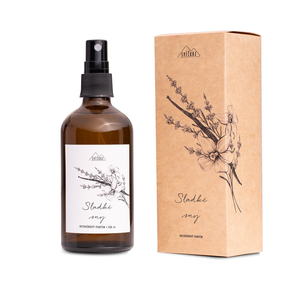 Svíčkuj Interiérový parfém - Sladké sny (100 ml) - II. jakost - s vůní pravé vanilky a levandule