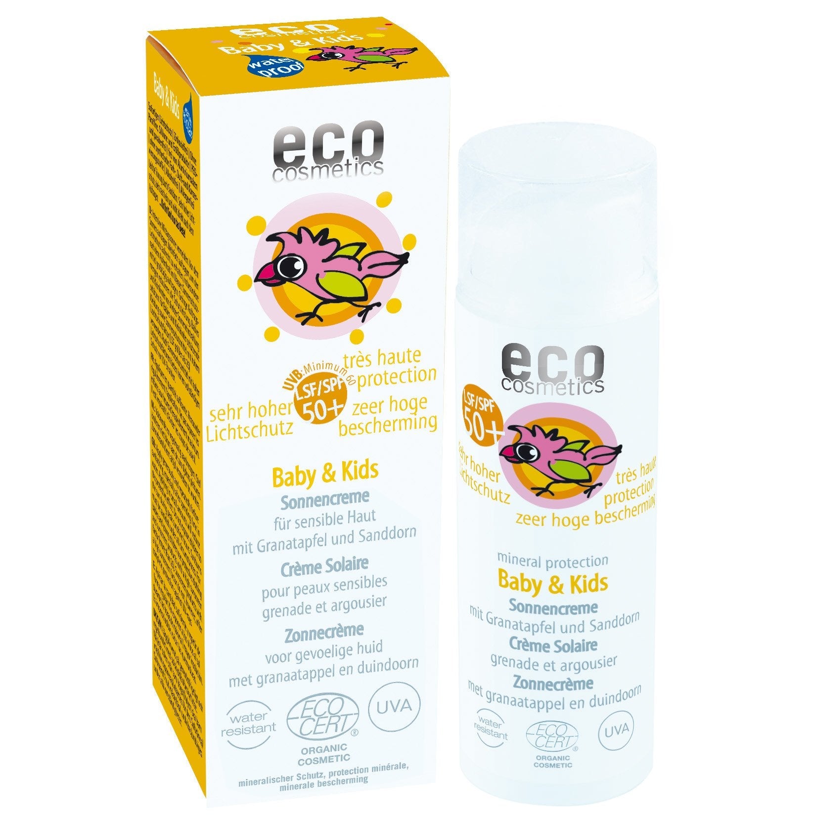Eco Cosmetics Baby Dětský opalovací krém SPF 50+ BIO (50 ml) - II. jakost