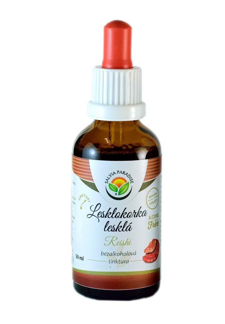 Salvia Paradise Lesklokorka lesklá - Reishi - tinktura bez alkoholu (50 ml) - II. jakost