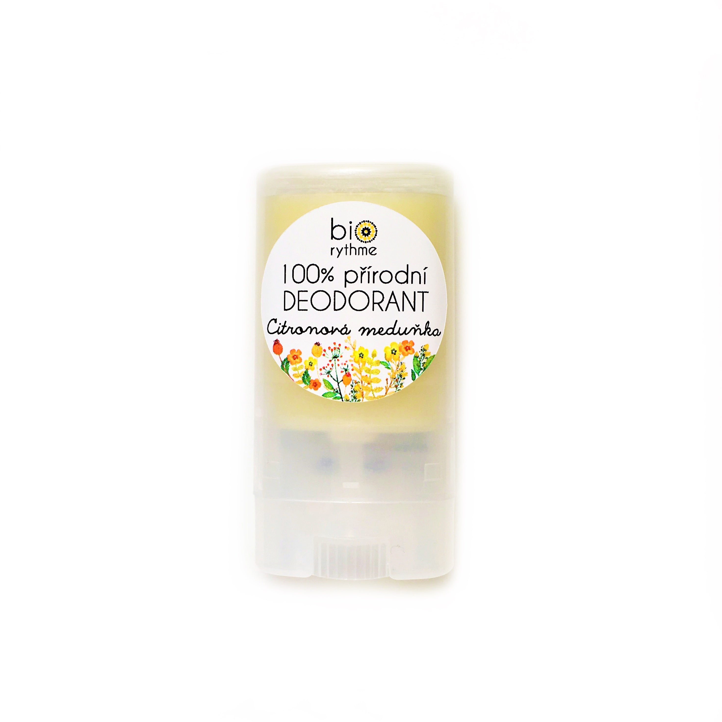 Biorythme Tuhý deodorant Citronová meduňka - 15 g - svěží bylinno-citrusová vůně