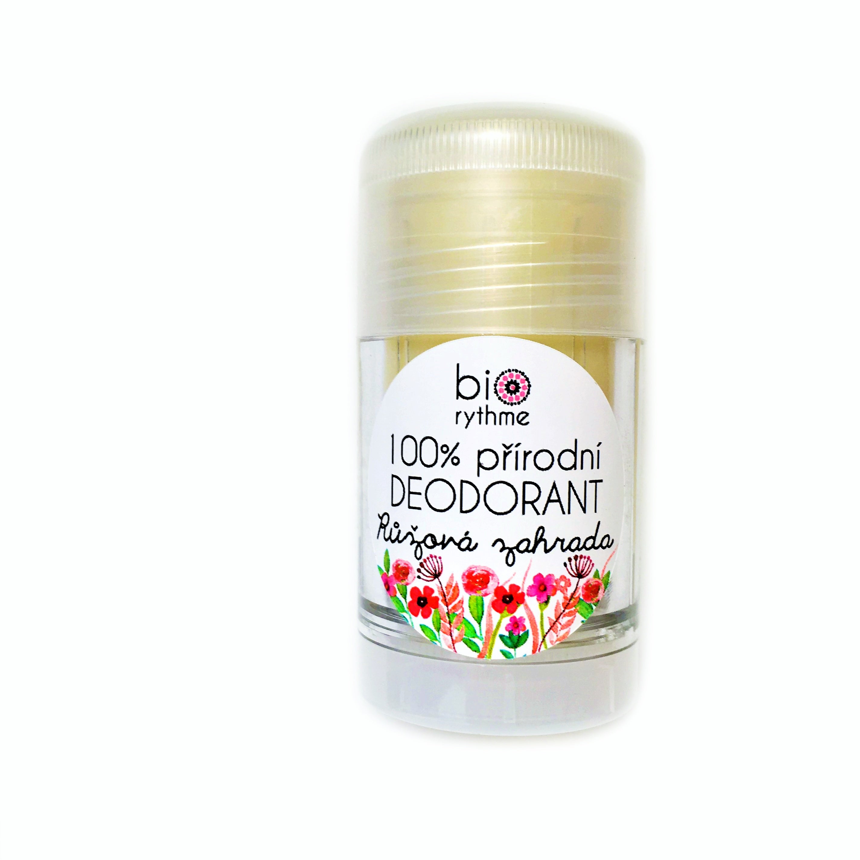 Biorythme Tuhý deodorant Růžová zahrada - 30 g - květinová ženská vůně