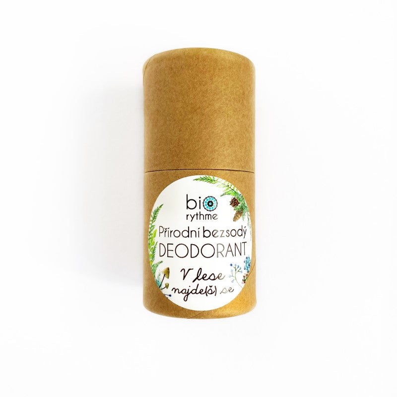 Biorythme Tuhý deodorant bez sody V lese najde(š) se - 35 g - unisex svěží a dřevitá vůně