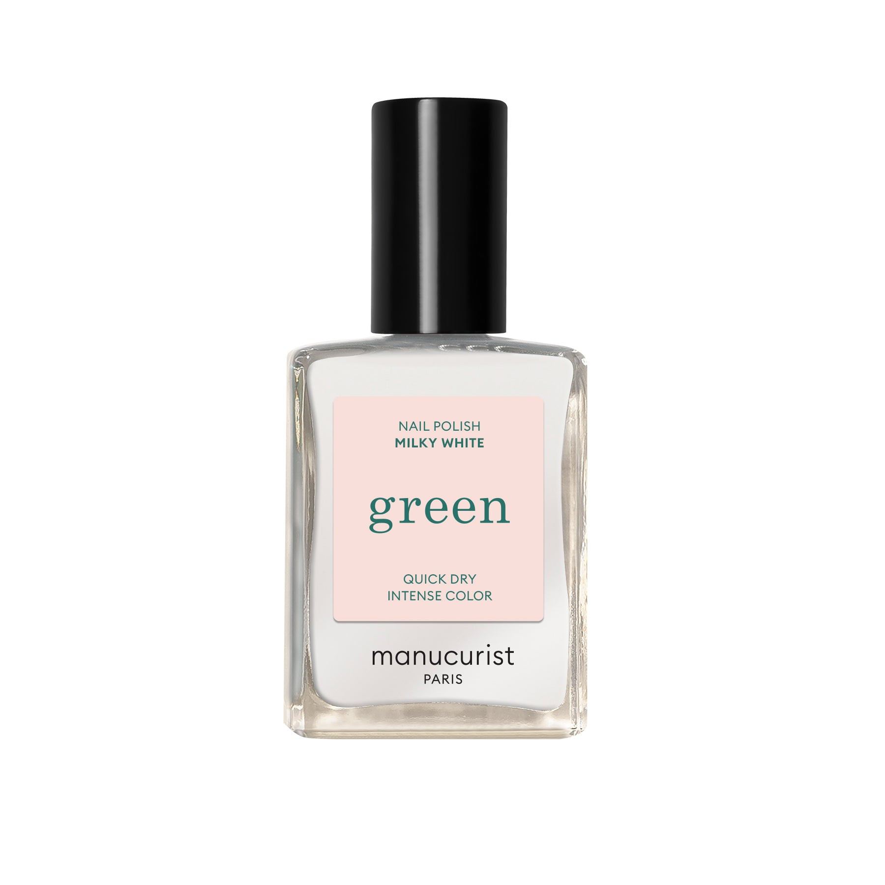 Manucurist Green lak na nehty - Milky White (15 ml) - mléčně bílý odstín