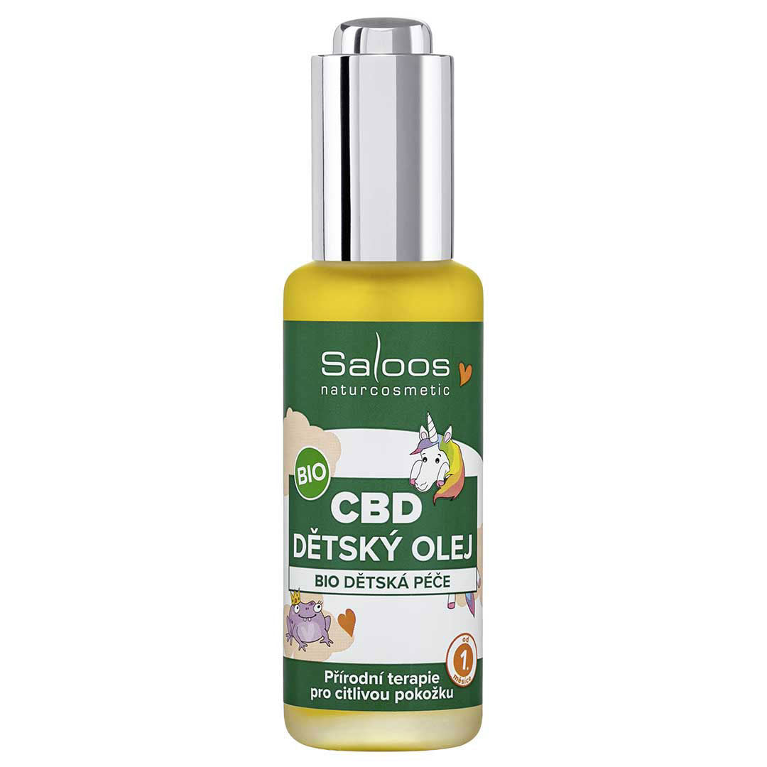 Saloos Zklidňující CBD dětský olej BIO (50 ml) - s cbd a měsíčkem pro citlivou kůži