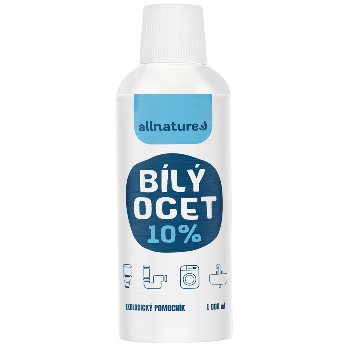 Allnature Bílý ocet 10% 1 l - účinný pomocník pro čistou domácnost!