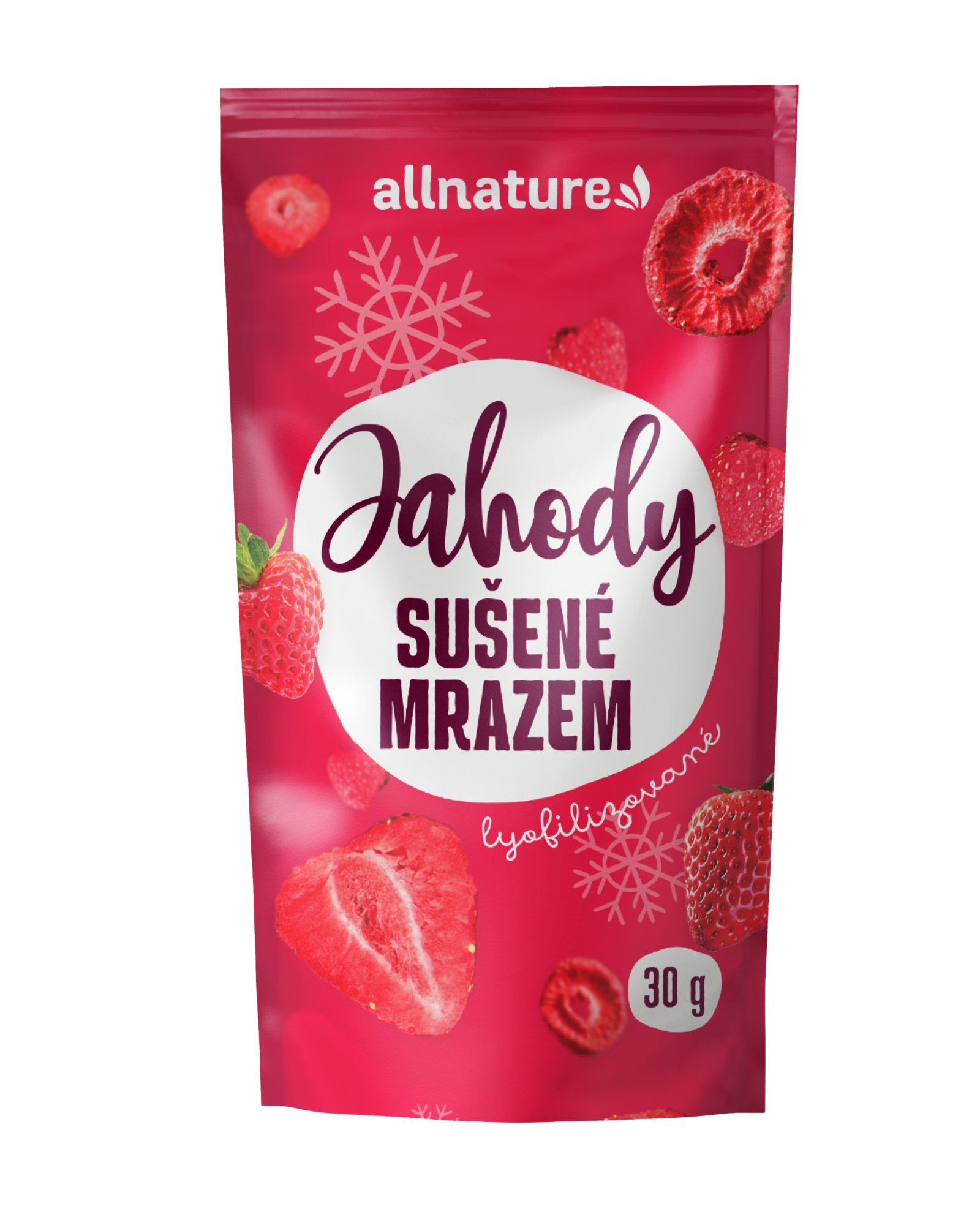 Allnature Jahoda sušená mrazem (30 g) - II. jakost - chuť a vůně čerstvých jahod