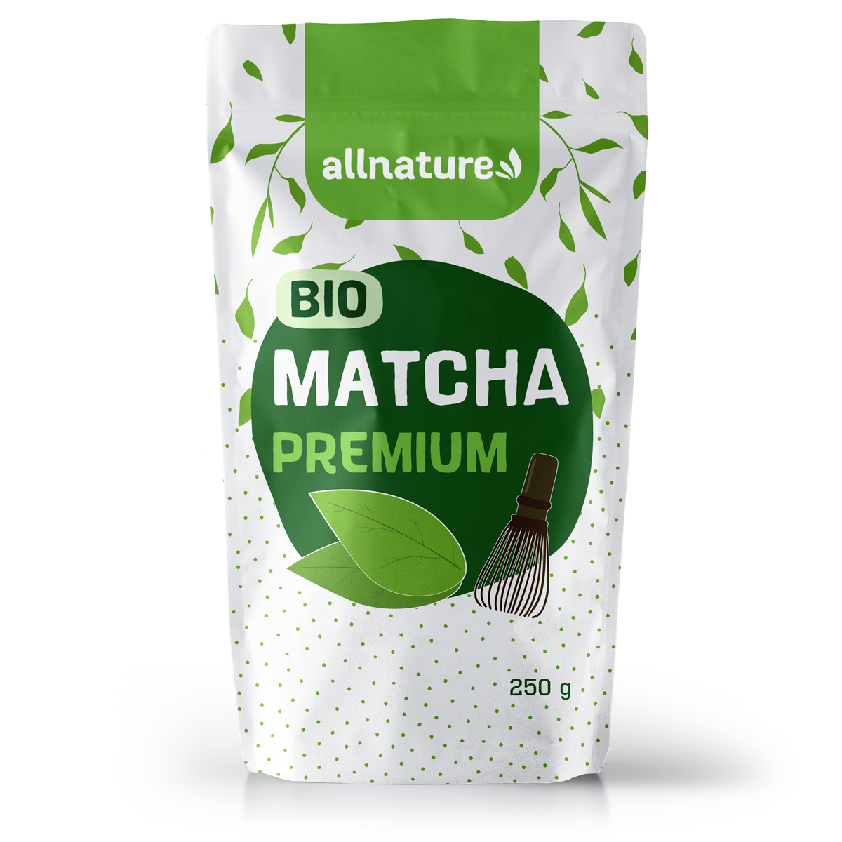 Allnature Matcha Premium BIO - 250 g - z první jarní sklizně čajových lístků