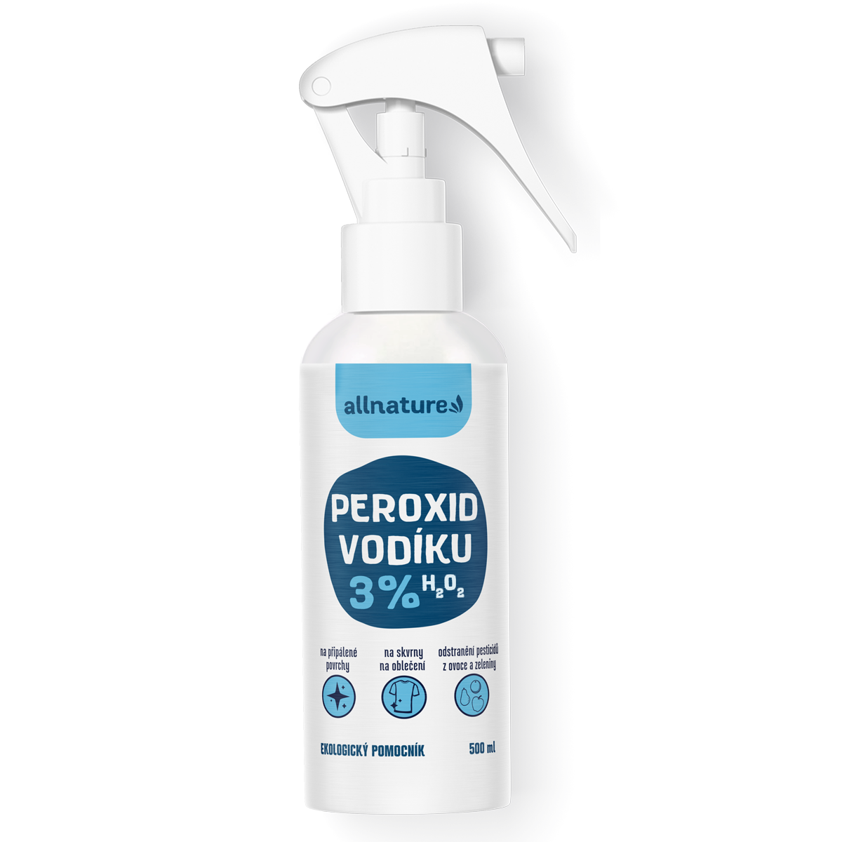 Allnature Peroxid vodíku 3% - 500 ml - univerzální pomocník do domácnosti