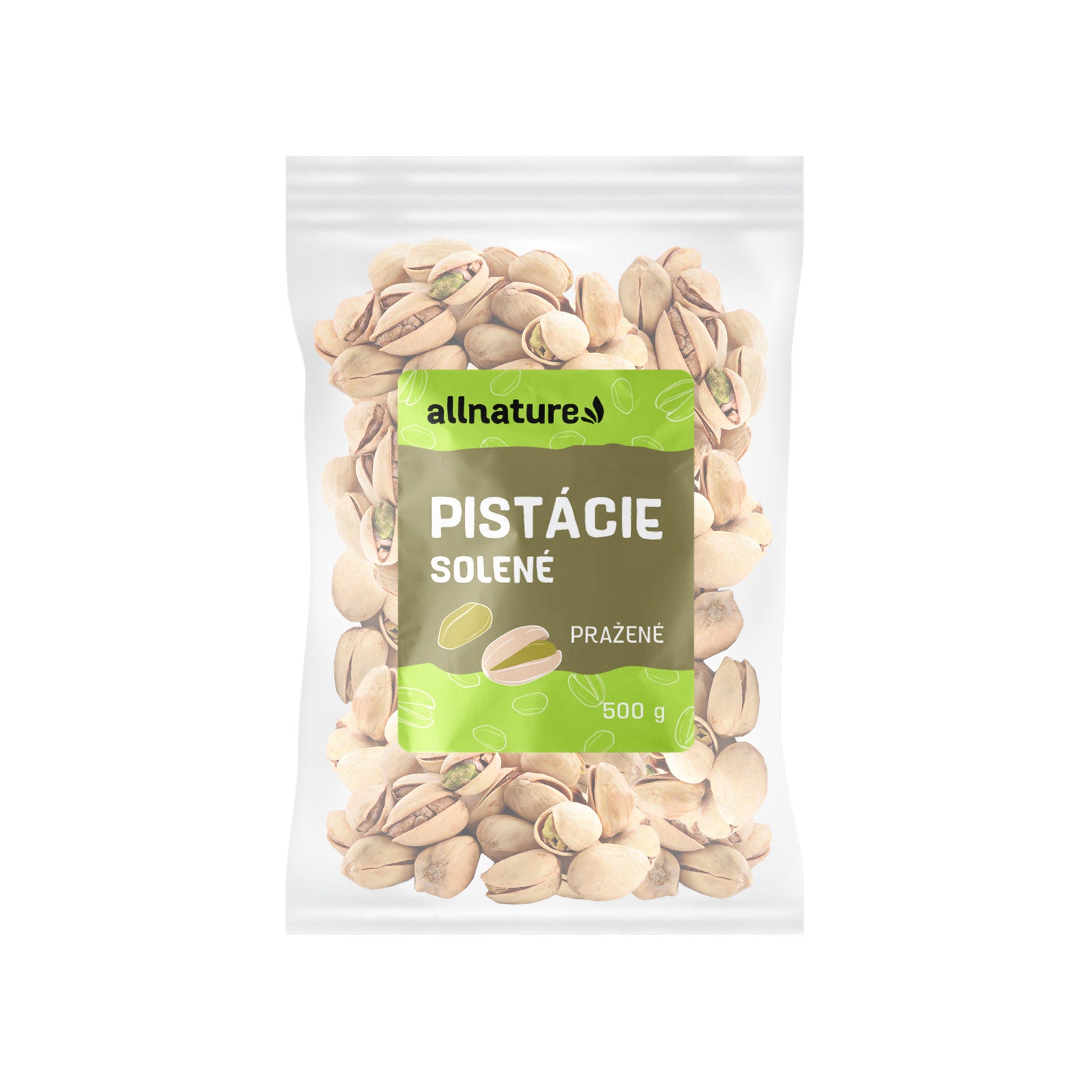 Allnature Pistácie pražené solené (500 g) - ideální svačinka při sportu