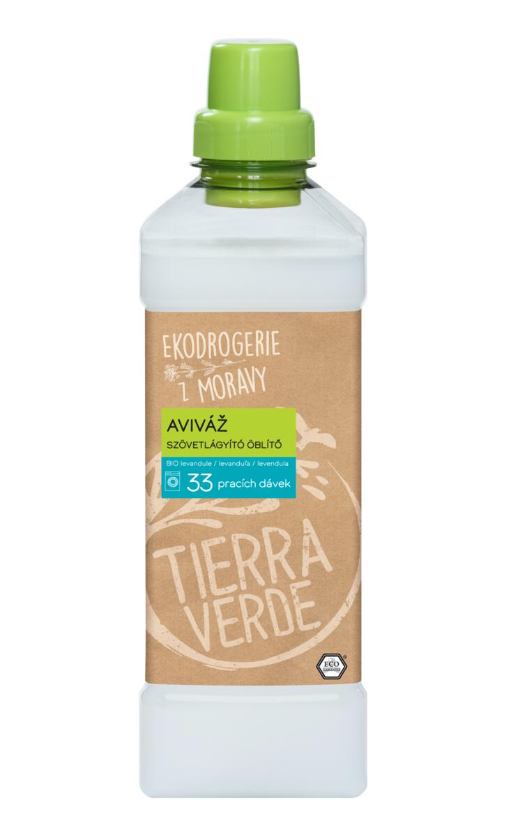 Tierra Verde Aviváž s BIO levandulí (1 l) - II. jakost - pro zjemnění syntetického prádla