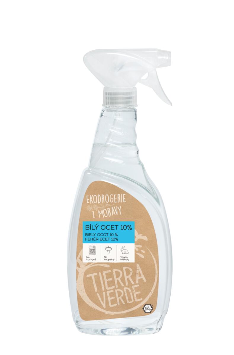 Tierra Verde Bílý ocet 10% - 750 ml - II. jakost - univerzální pomocník do domácnosti