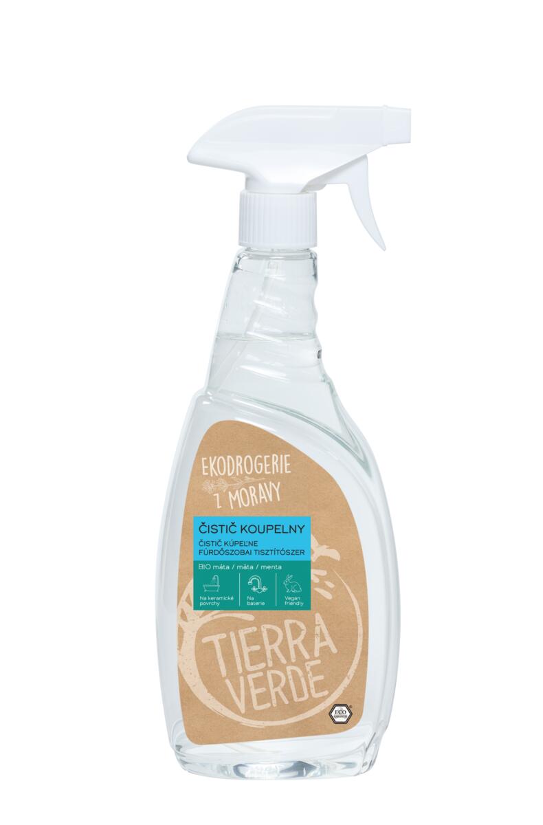 Tierra Verde Čistič koupelny s BIO mátou - II. jakost - s biologicky odbouratelnými tenzidy