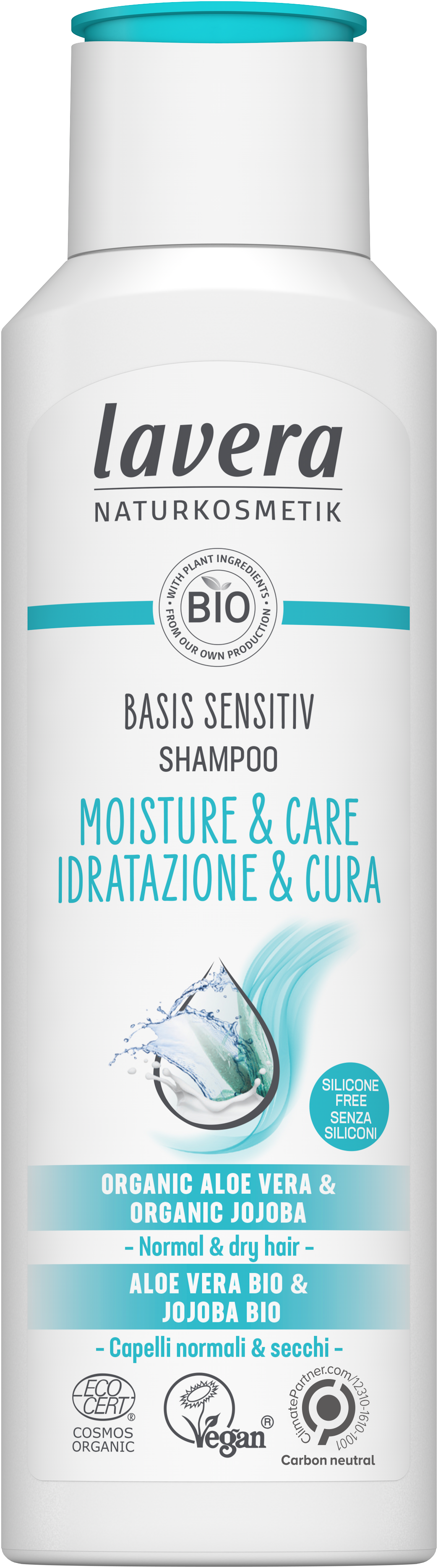 Lavera Basis Sensitive Hydratační šampon Moisture & Care BIO (250 ml) - pro citlivou pokožku hlavy