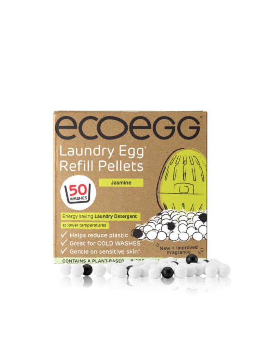 Ecoegg Náplň do pracího vajíčka s vůní jasmínu - na 50 pracích cyklů - vhodné pro alergiky i ekzematiky