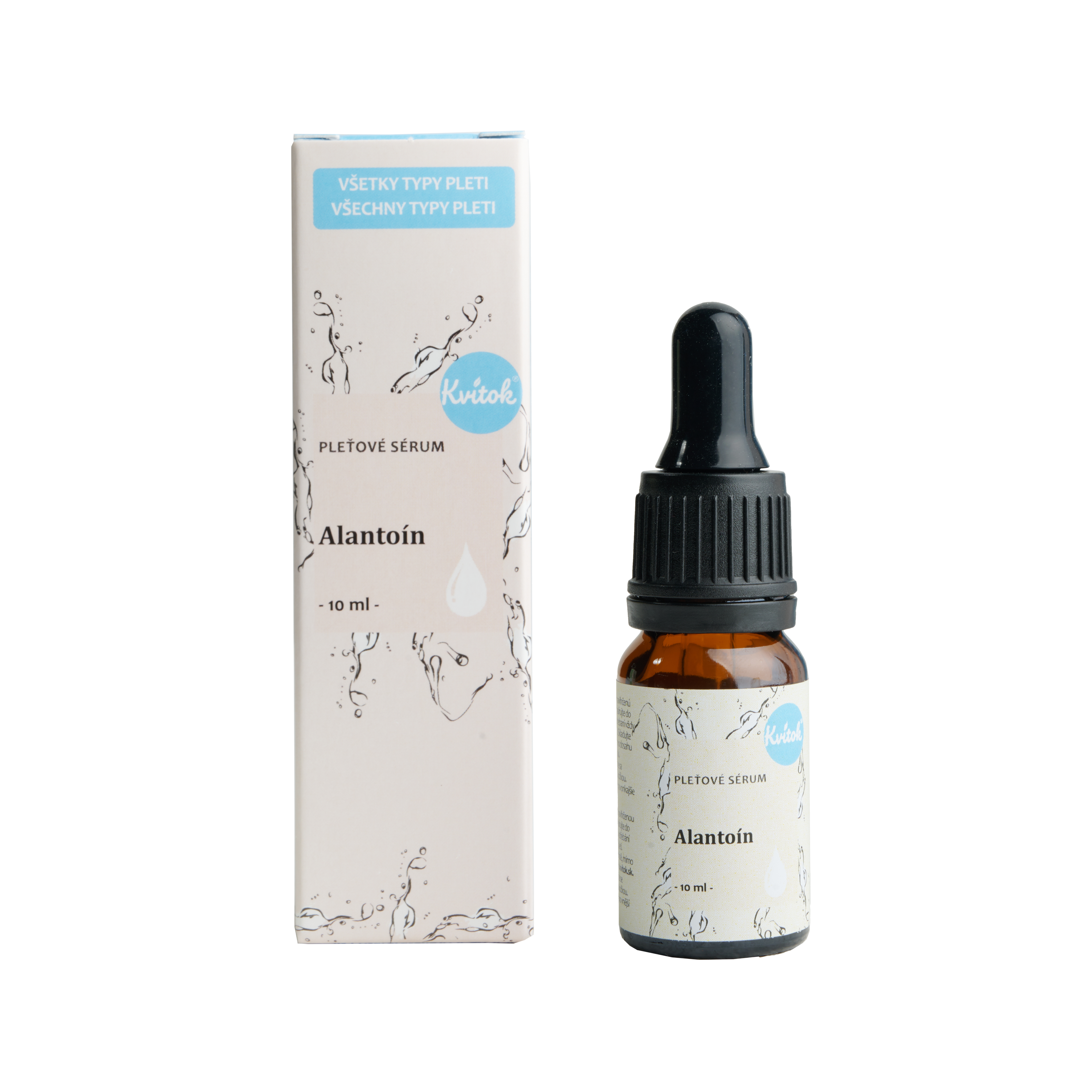 Kvitok Pleťové sérum - Alantoin (10 ml) - pro citlivou a dehydrovanou pleť