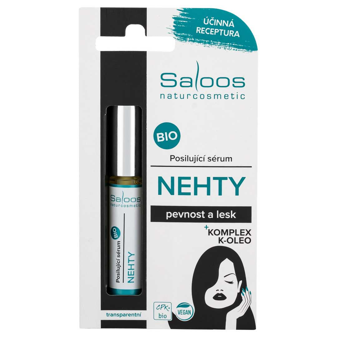 Saloos Zpěvňující sérum na nehty BIO (7 ml) - pro přirozenou pevnost a lesk nehtů