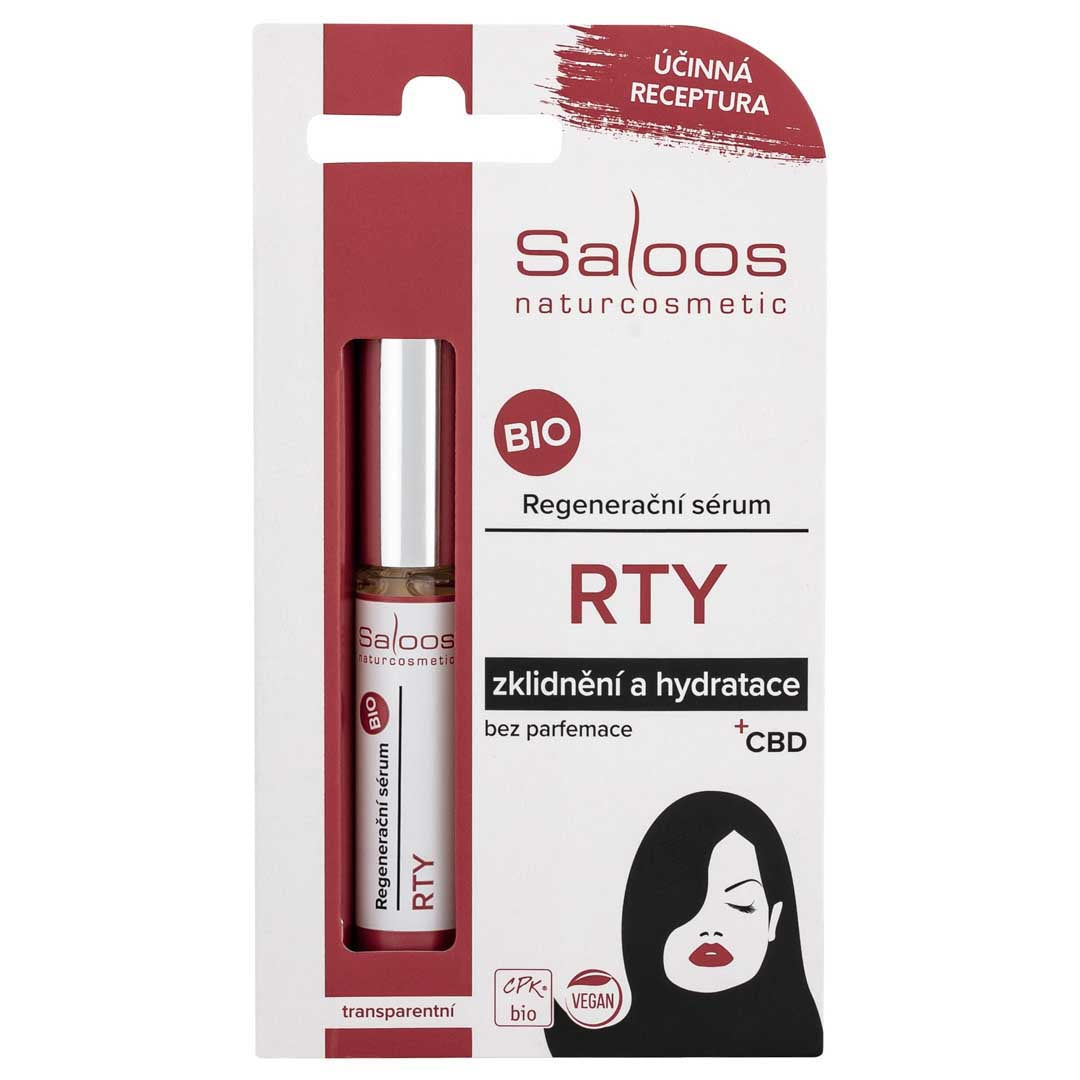 Saloos Hydratační CBD sérum na suché a popraskané rty BIO (7 ml) - sérum s cbd pro hydratované a hebké rty