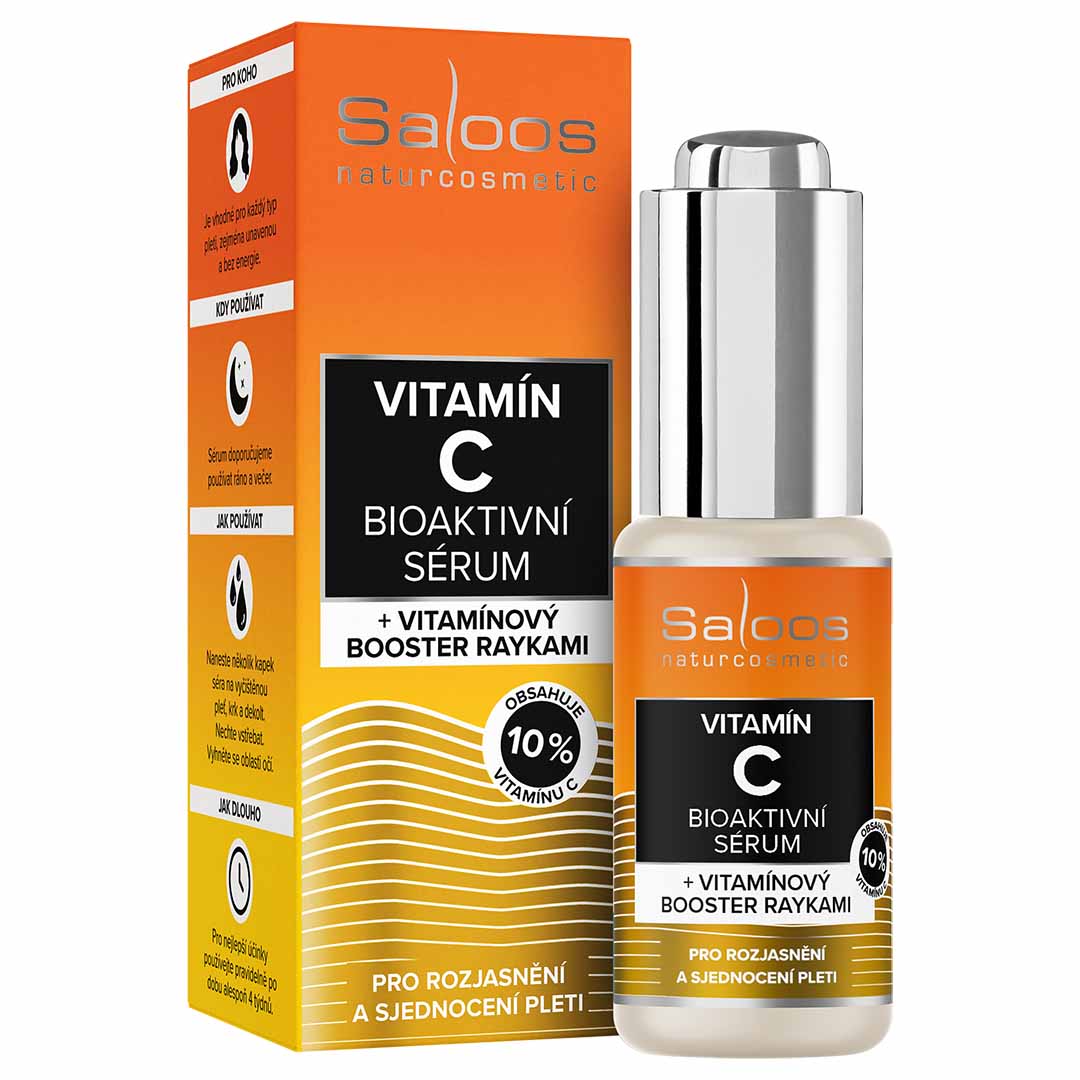 Saloos Bioaktivní pleťové sérum Vitamín C (20 ml) - pro svěží vzhled pleti už po prvním použití