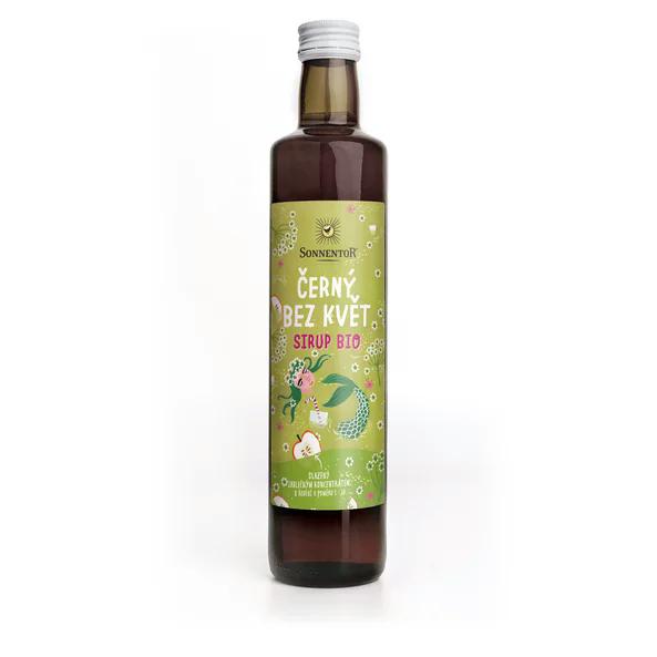 Sonnentor Sirup BIO - černý bez květ (500 ml) - bez přidaného cukru