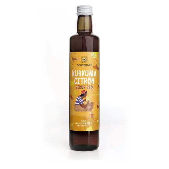 Sonnentor Sirup BIO - kurkuma a citron (500 ml) - bez přidaného cukru