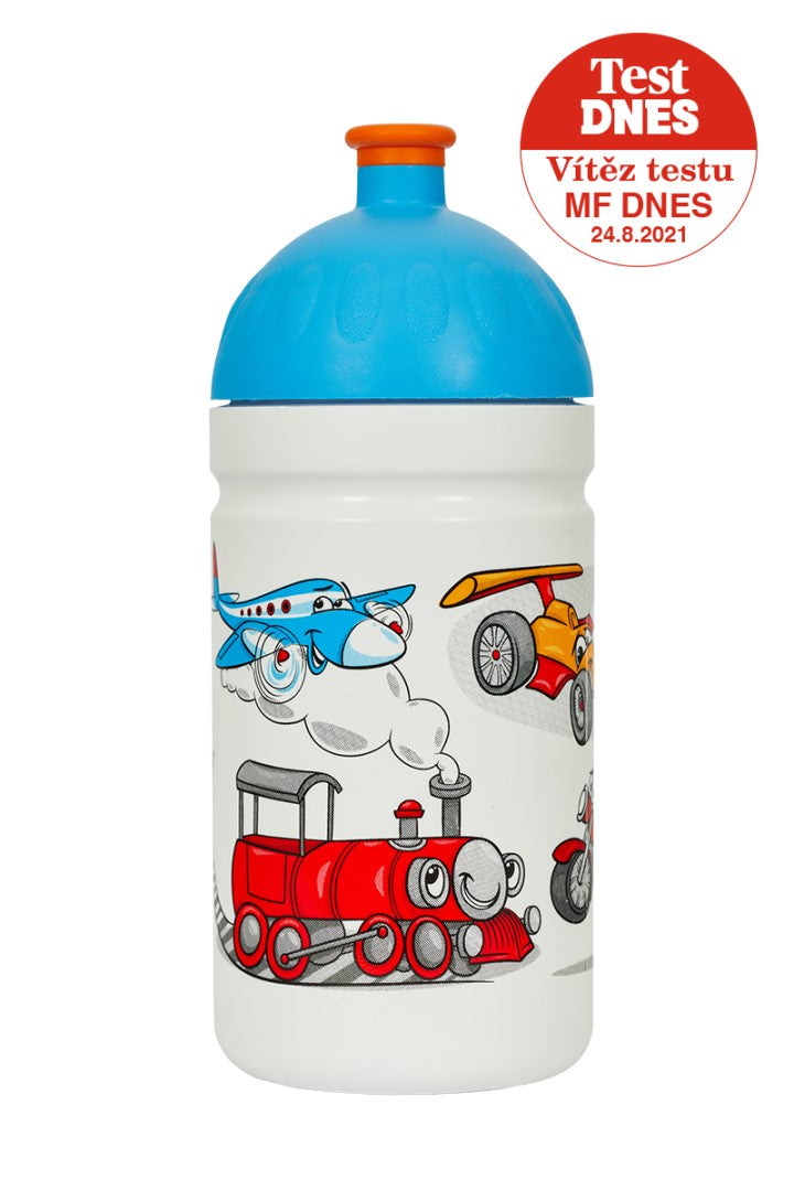 Zdravá lahev pro děti (0,5 l) - Veselá jízda - s vyměnitelnými díly