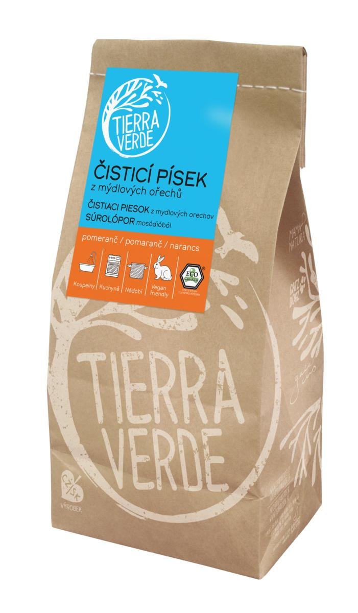 Tierra Verde Čisticí písek 1 kg - s pomerančem