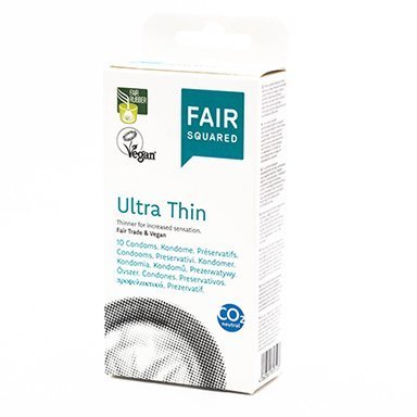 Fair Squared Kondom Ultra Thin (10 ks) - veganské a fair trade