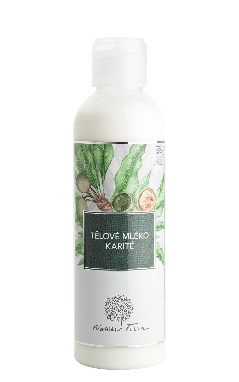 Nobilis Tilia Tělové mléko Karité (200 ml) - ideální pro suchou pleť