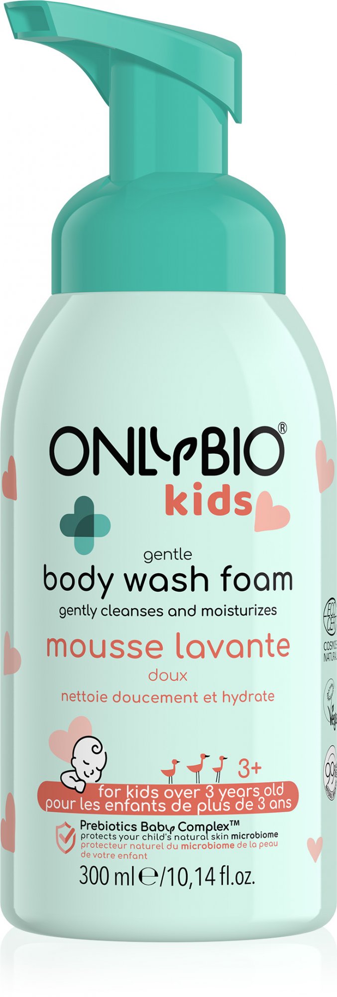 OnlyBio Jemná mycí pěna pro děti od 3 let (300 ml) - s jemnou vůní