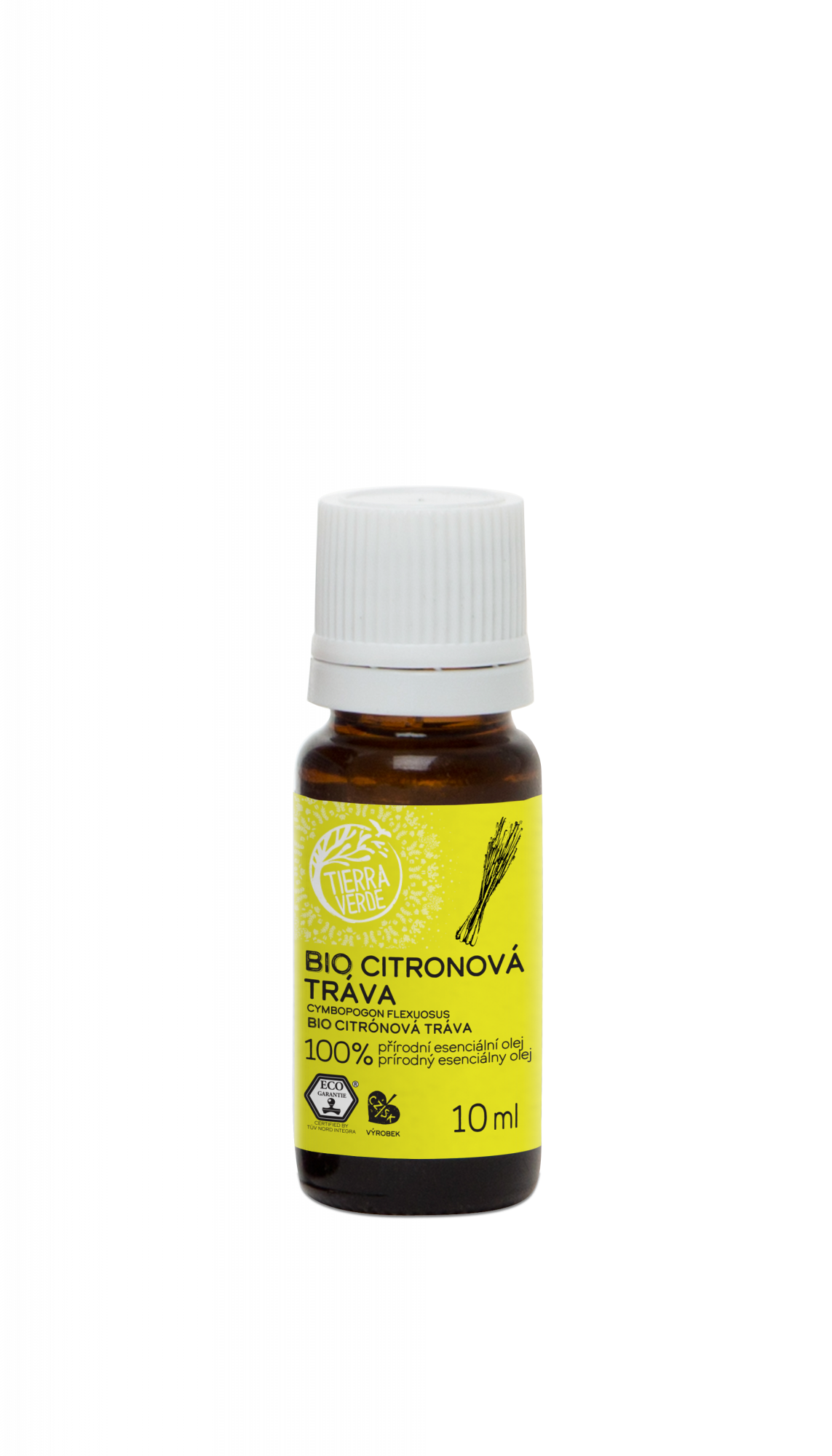 Tierra Verde Esenciální olej Citronová tráva BIO 10 ml - pomůže při vyčerpání