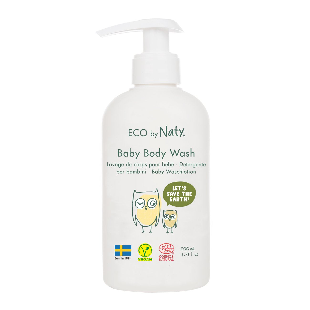 Naty Dětská mycí emulze BIO (200 ml) - se spoustou bio aloe vera