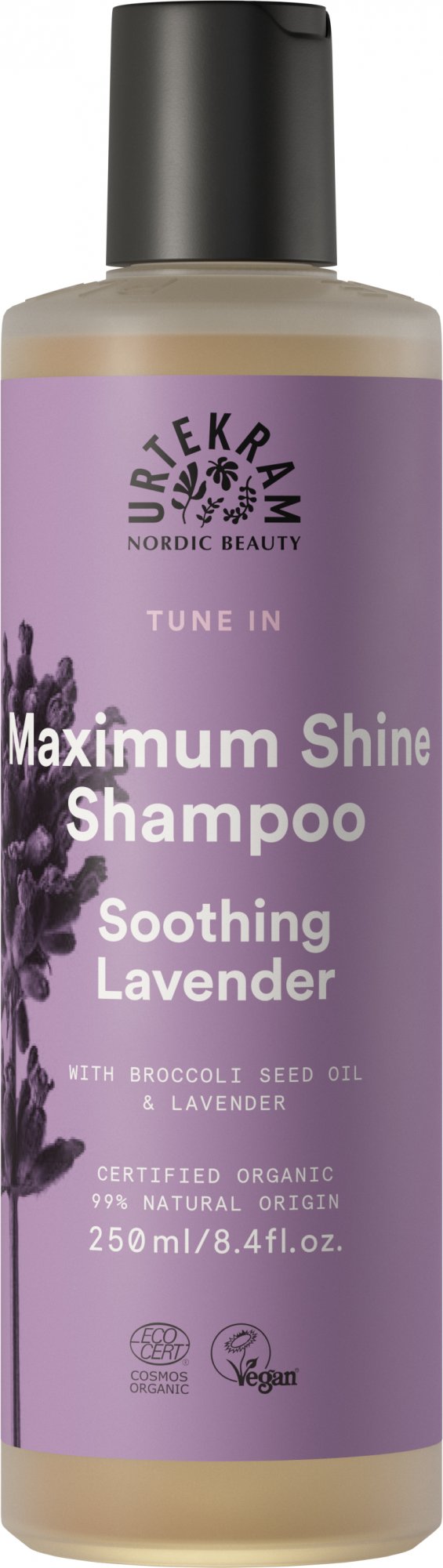 Urtekram Levandulový šampon pro uhlazení a lesk vlasů BIO 250 ml