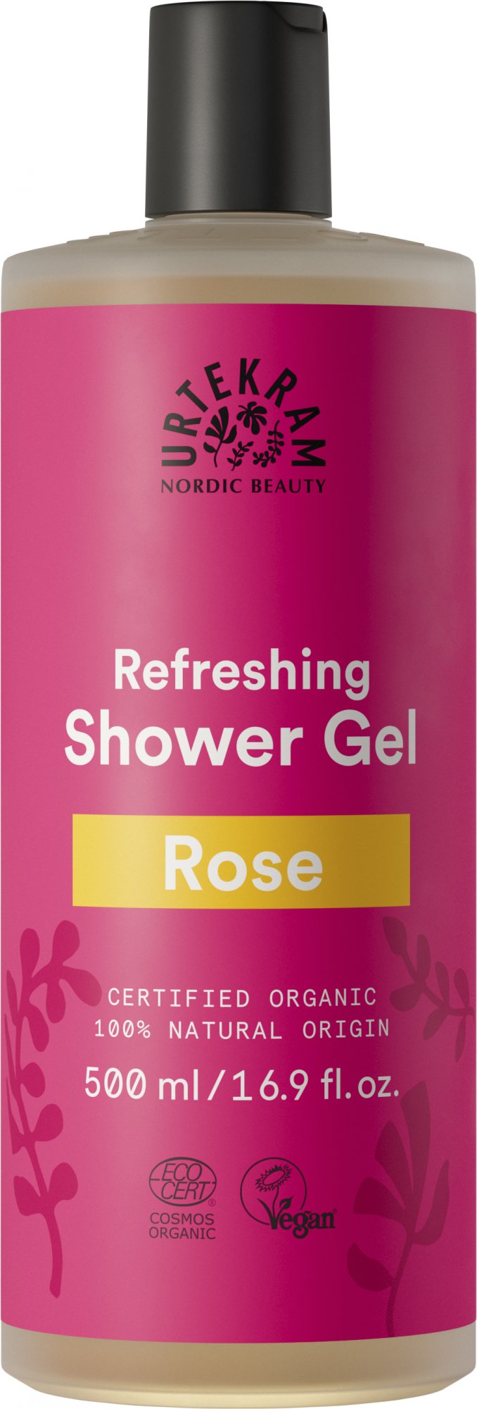 Urtekram Rozmazlující růžový sprchový gel BIO 500 ml