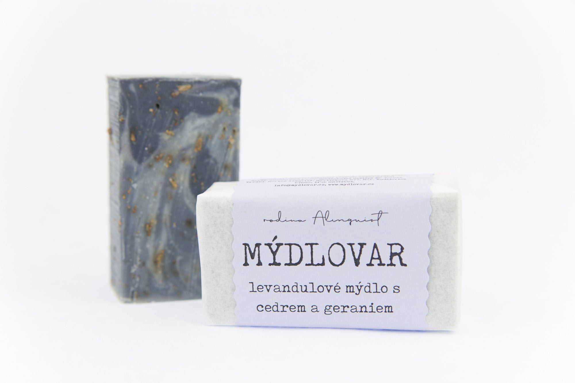 Mýdlovar Levandulové mýdlo s vůní gerania a cedru 120 g - univerzální, vhodné i na vlasy