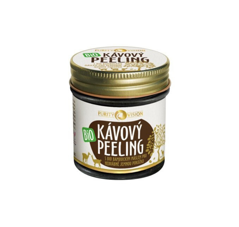 Purity Vision Kávový peeling BIO 110 g - pro hedvábně jemnou pokožku